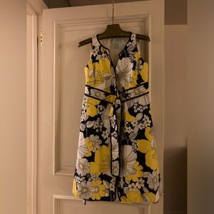 Lesley Evers sleeveless front cross tie dress